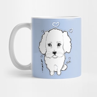 Looking Up Puppy Mug